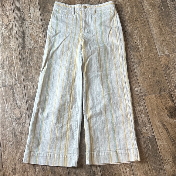 MADEWELL Emmett Wide Leg Striped Pants Womens Size 26 - Picture 3 of 6